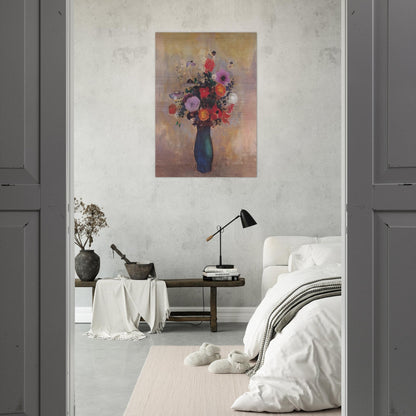WILDFLOWERS - Odilon Redon Brushed Aluminum Print - 70x100 cm / 28x40 inches | Odilon Redon Aluminum Print | Odilon Redon Prints