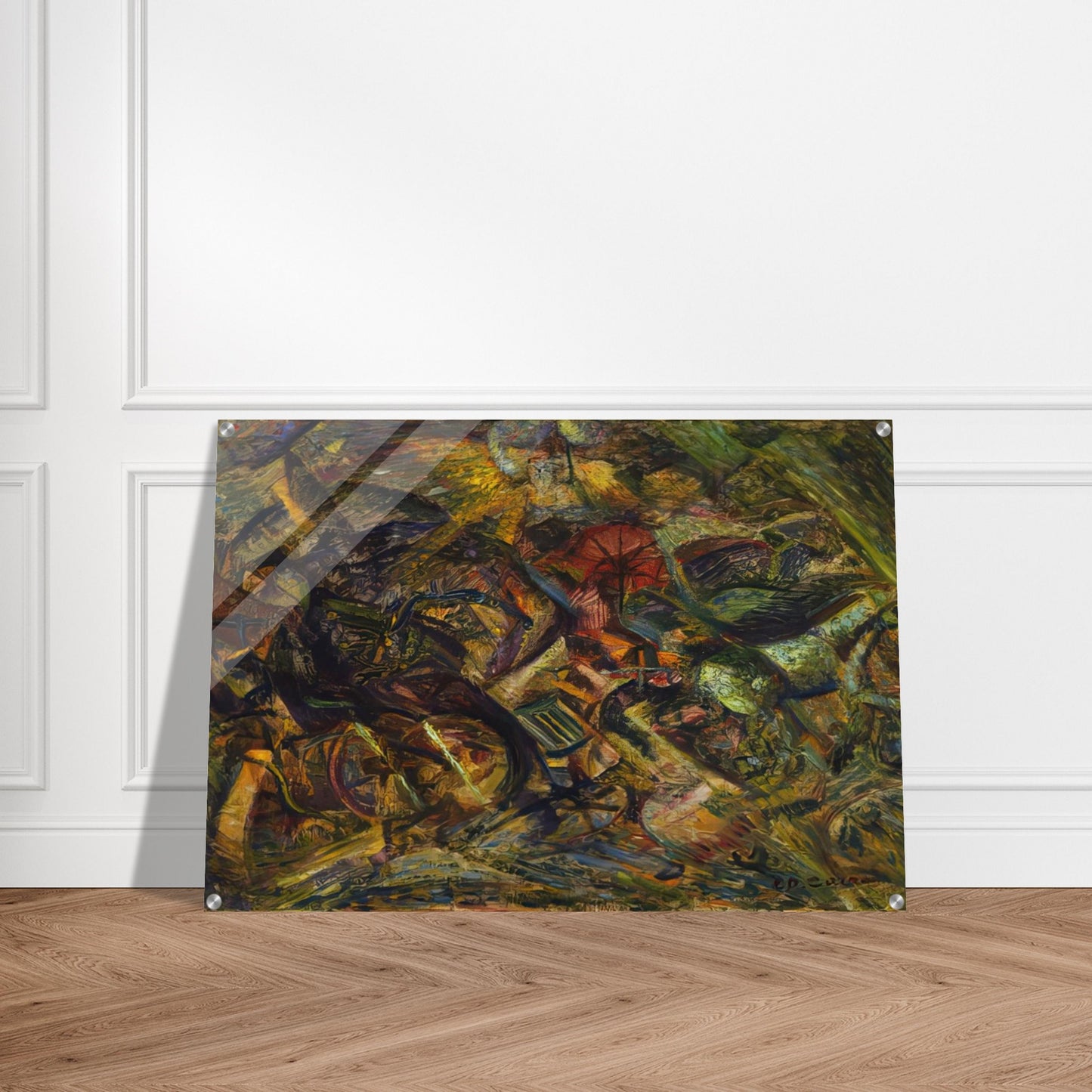 JOLTS OF A CAB 1911 - Carlo Carra Acrylic Print - 70x100 cm / 28x40″ inches
