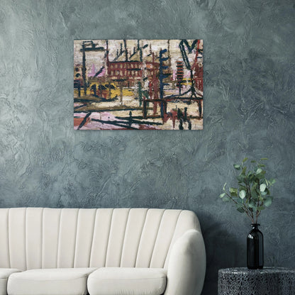 MORNINGTON CRESCENT - Frank Auerbach Brushed Aluminum Print - 70x100 cm / 28x40 inches | Frank Auerbach Aluminum Print | Frank Auerbach Prints