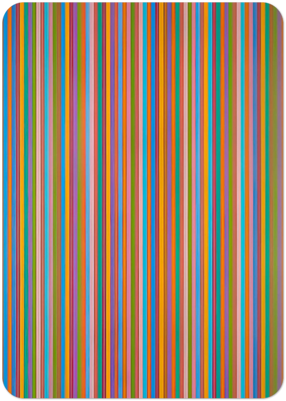ECCLESIA 1985 By Bridget Riley Pack of 10 Post Cards | Bridget Riley Post Cards | A6 (10.5 x 14.8 cm) - 4.1 x 5.8 inches