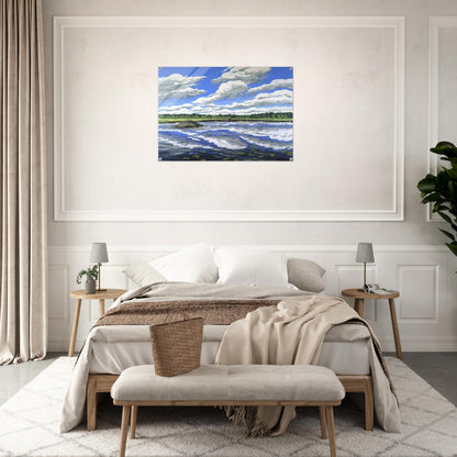 Big Flowage - 1979 - Neil Welliver Acrylic Print - 70x100 cm / 28x40″ inches