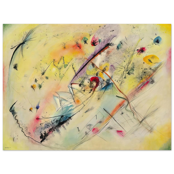 Wassily Kandinsky - BRIGHT PICTURE 1913  75x100 cm / 30x40inches Fine Art Poster
