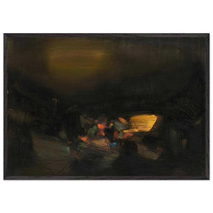 4 AVRIL 1979 - Chu teh Chun 70x100 cm / 28x40 inches Framed Art Print – Black Wooden Frame
