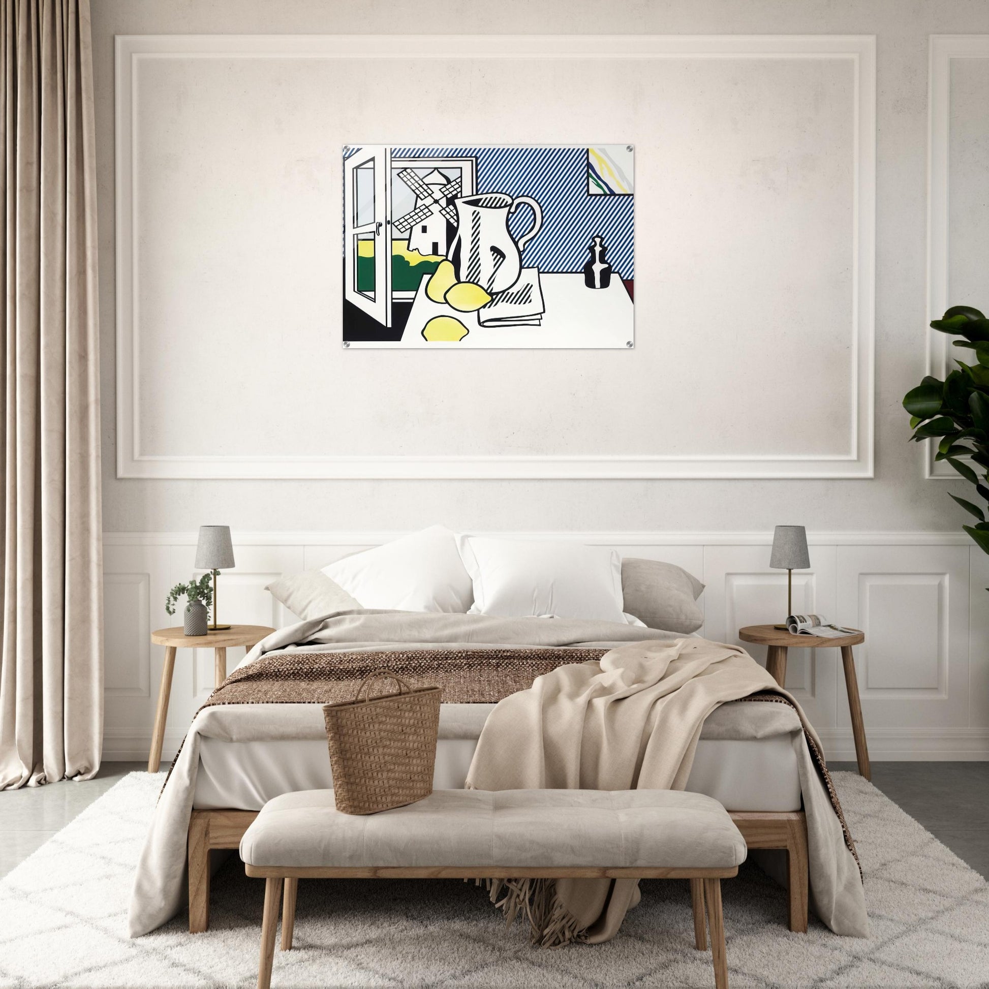 STILL LIFE WITH WINDMILL 1974 - Roy Lichtenstein Acrylic Print - 70x100 cm / 28x40″ inches