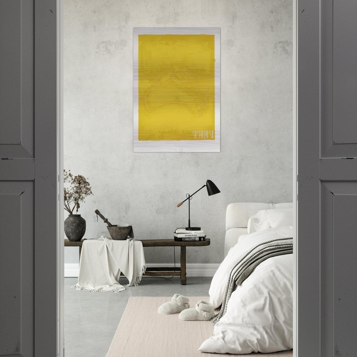 FEET 1974 - Jasper Johns Brushed Aluminum Print - 70x100 cm / 28x40 inches | Jasper Johns Aluminum Print | Jasper Johns Prints