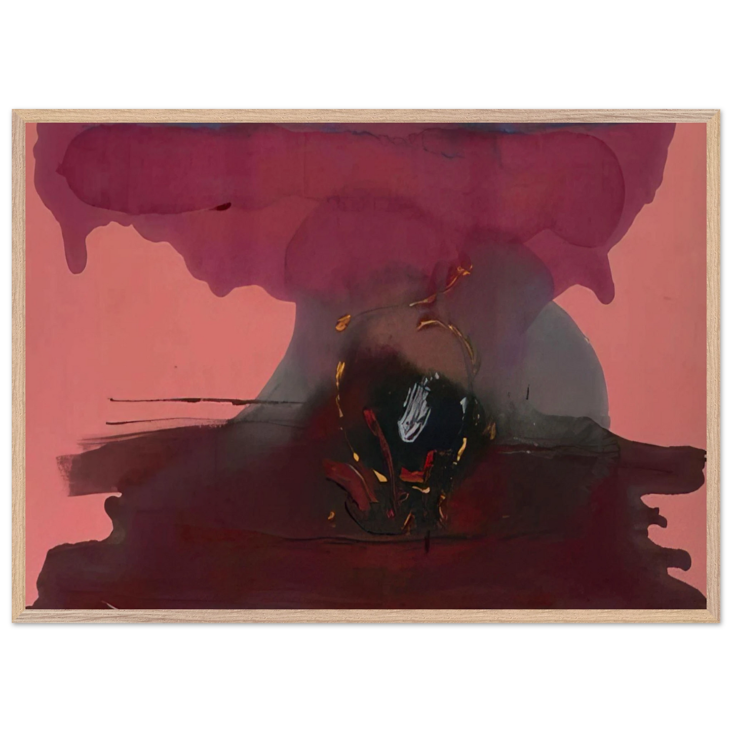 Helen Frankenthaler - Harbinger - 1986 Wall art - 50x50 cm / 20x20 inches - Fine Art Poster-canvas - -