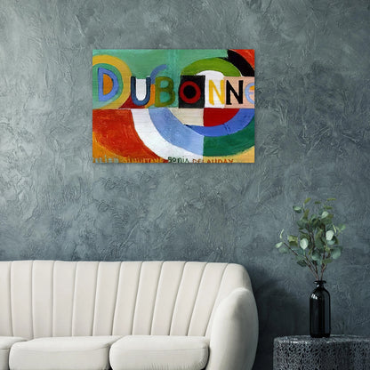 DUBONNET - Sonia Delaunay Brushed Aluminum Print - 70x100 cm / 28x40 inches | Sonia Delaunay Aluminum Print | Sonia Delaunay Prints