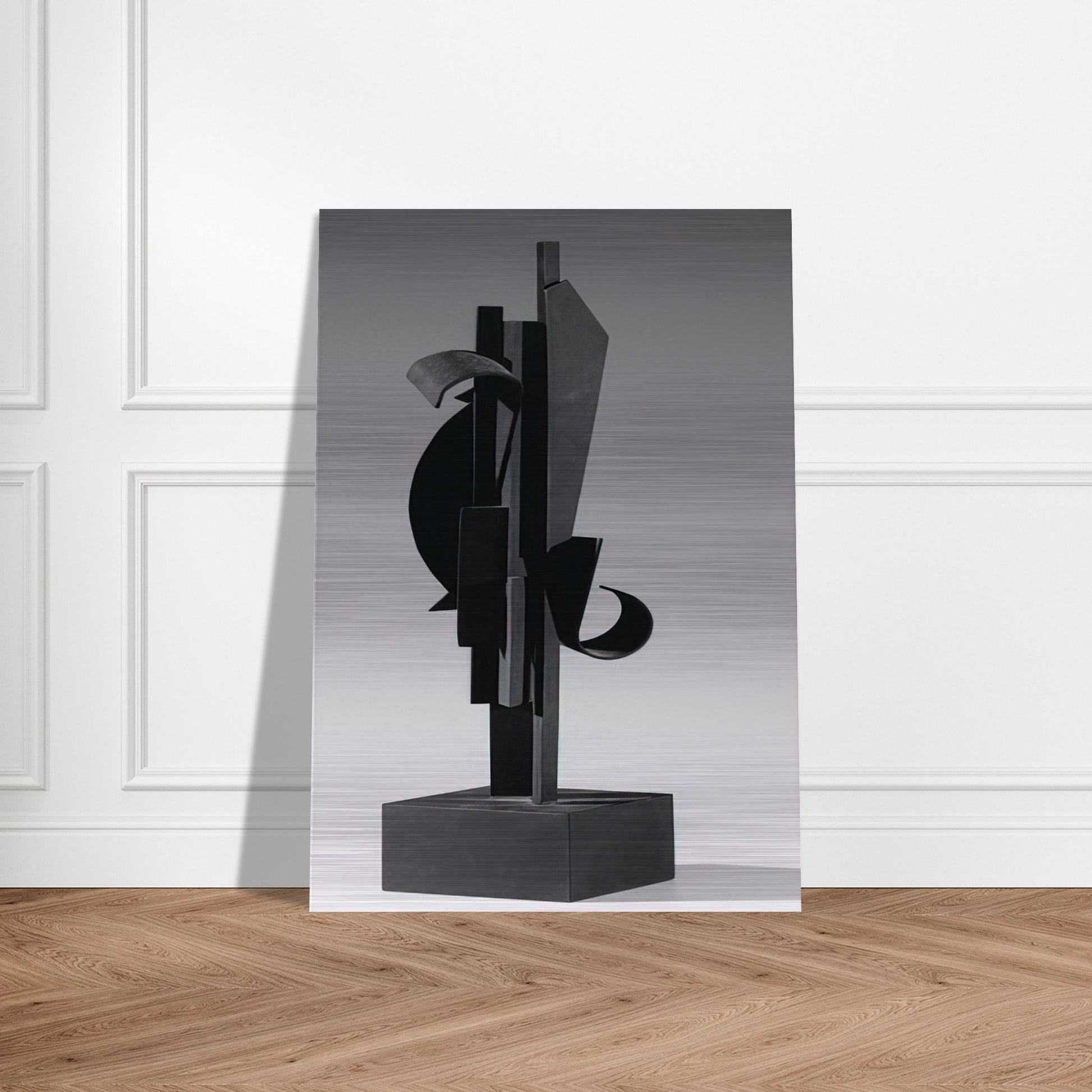 SKY HOOK MAQUETTE 1977 - Louise Nevelson Brushed Aluminum Print - 70x100 cm / 28x40 inches | Louise Nevelson Aluminum Print | Louise Nevelson Prints