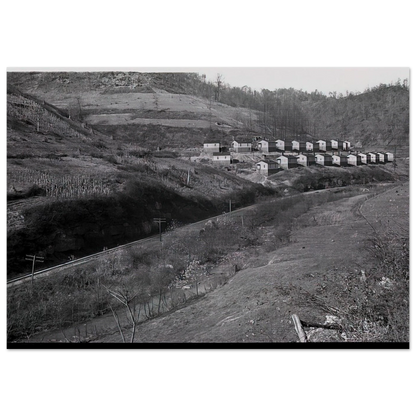 COAL COMPANY TOWN IN JENKINS 1935 - Ben Shahn Brushed Aluminum Print - 70x100 cm / 28x40 inches | Ben Shahn Aluminum Print | Ben Shahn Prints