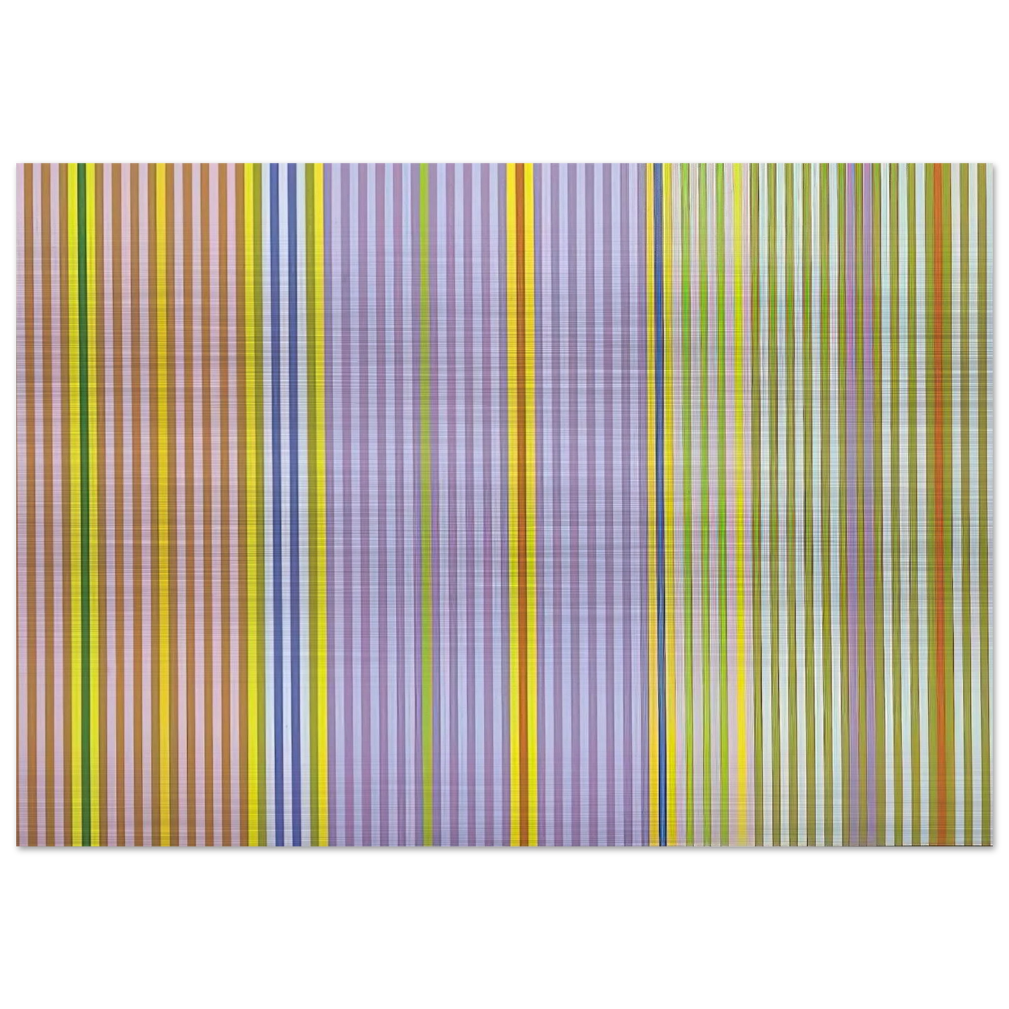 Ianthe - 1969 - Gene Davis Brushed Aluminum Print - 70x100 cm / 28x40 inches | Gene Davis Aluminum Print | Gene Davis Prints