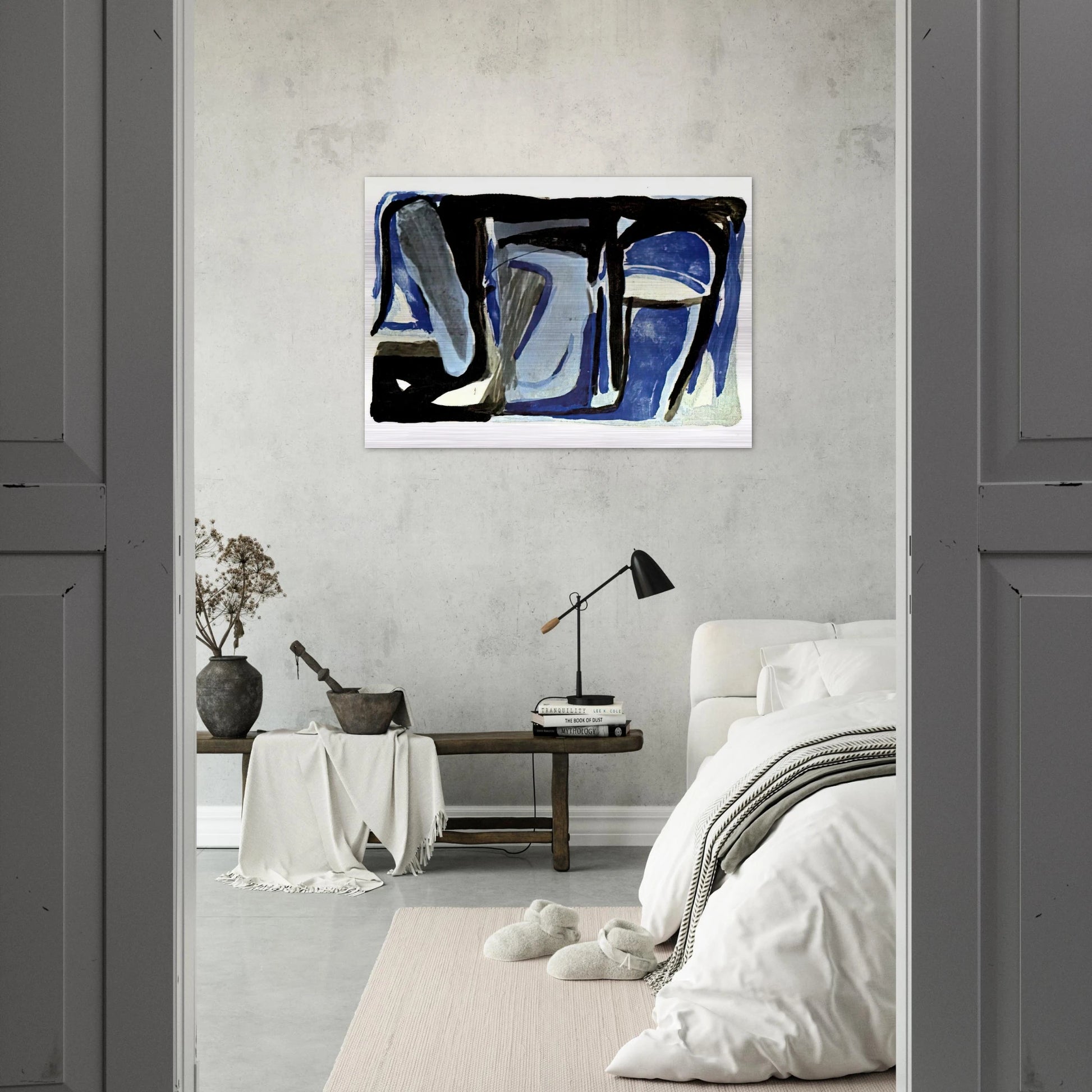 Souvenir Duthuit - 1975 - Bram van Velde Brushed Aluminum Print - 70x100 cm / 28x40 inches | Bram van Velde Aluminum Print | Bram van Velde Prints
