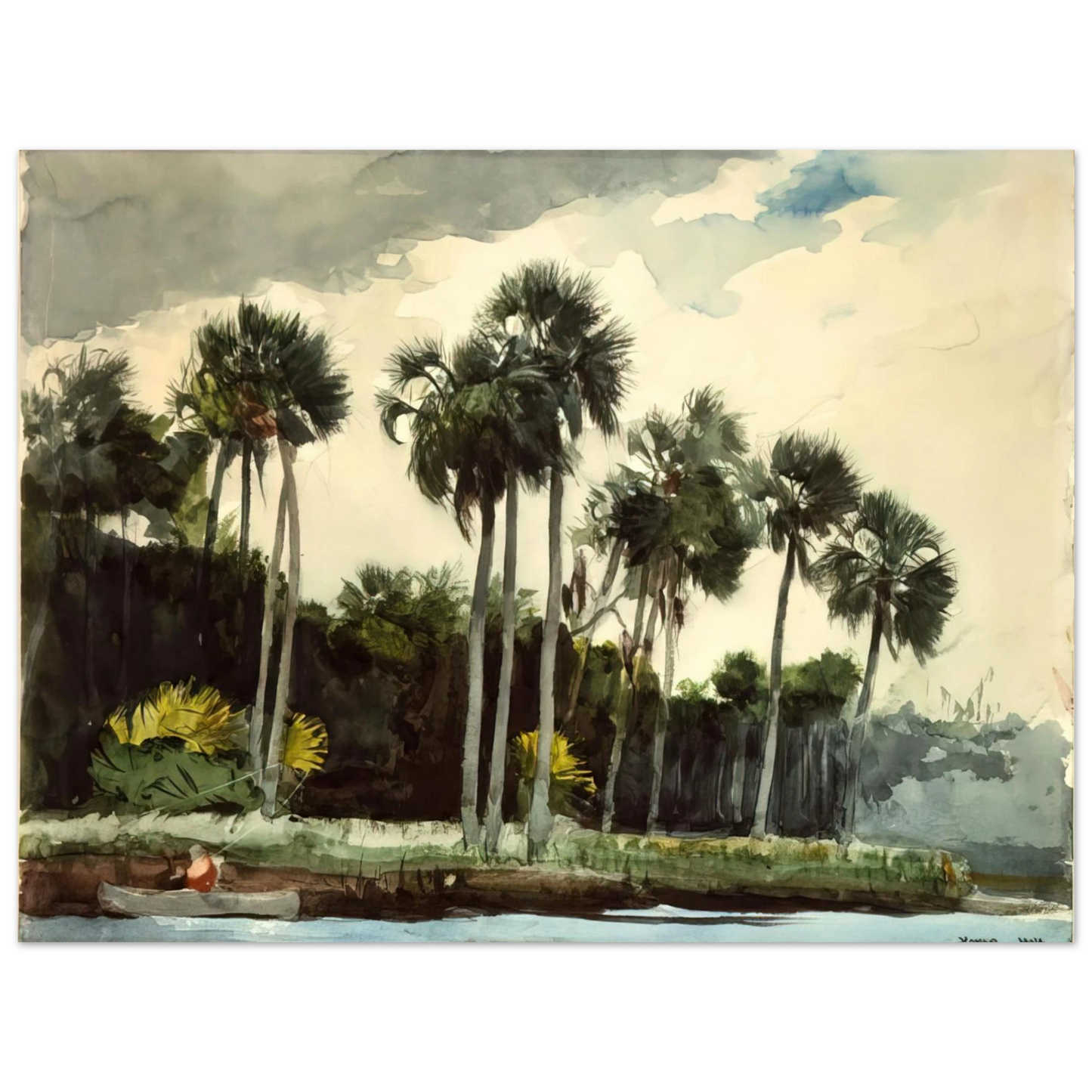 Winslow Homer - THE TURKEY BUZZARD  75x100 cm / 30x40inches Fine Art Poster
