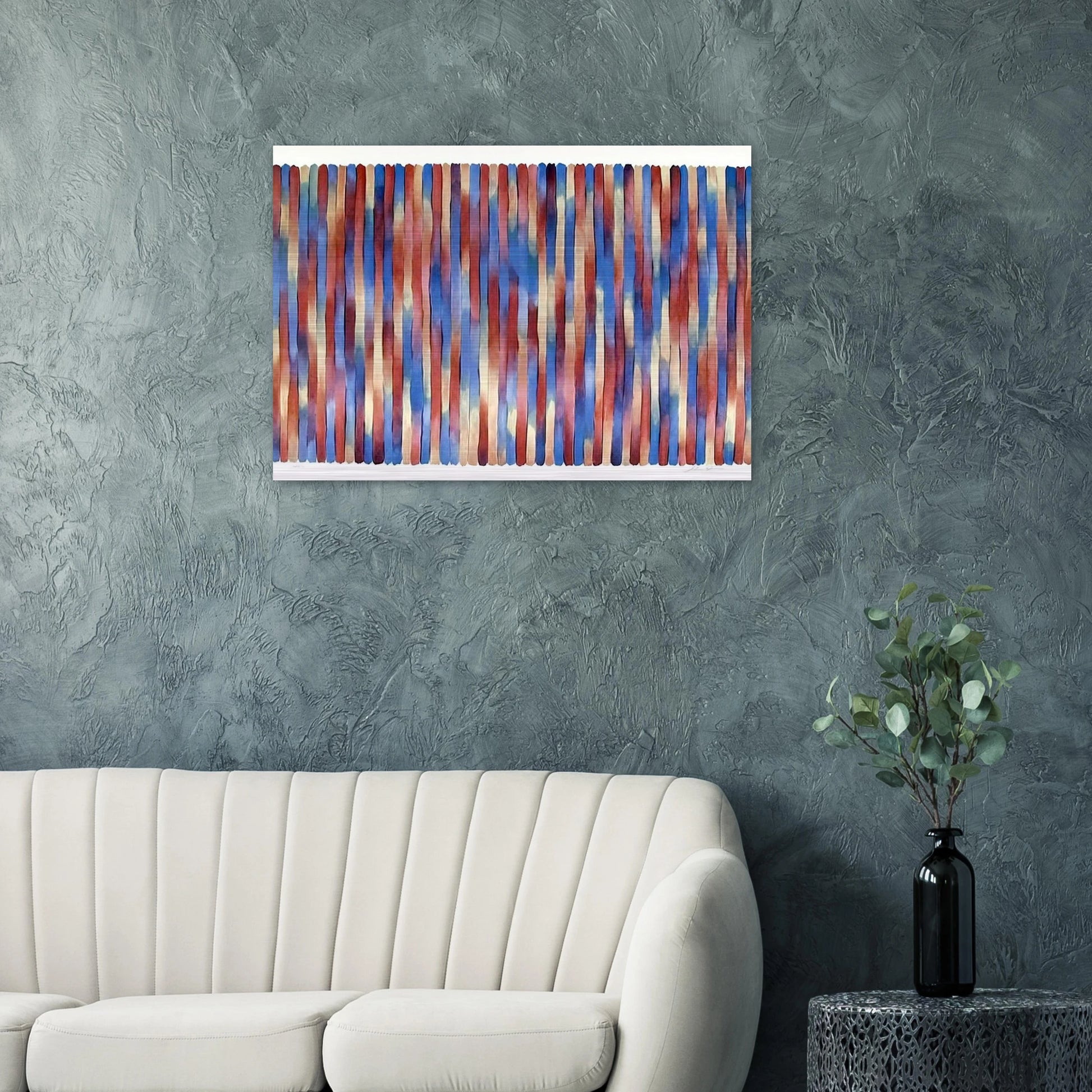 Banjo - 1981 - Gene Davis Brushed Aluminum Print - 70x100 cm / 28x40 inches | Gene Davis Aluminum Print | Gene Davis Prints