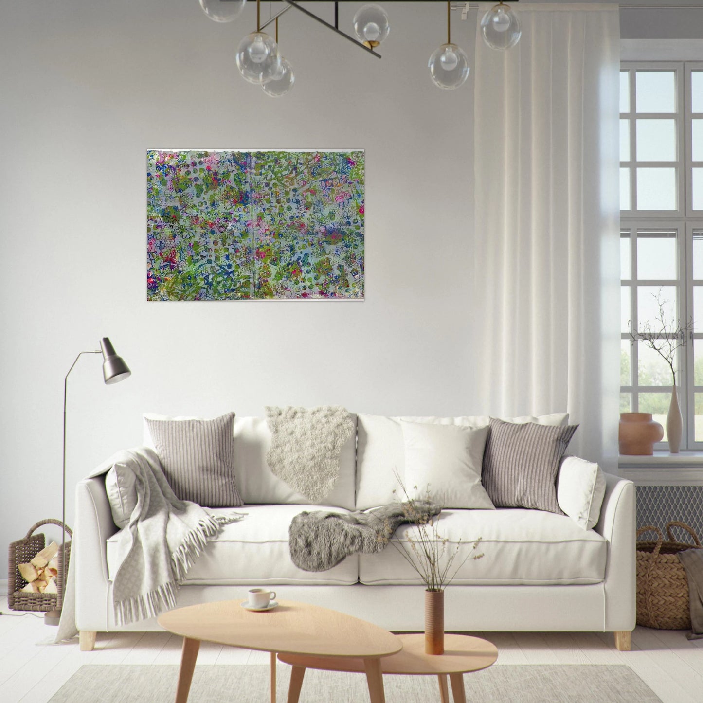 Fog In The Hollow - Sam Gilliam Brushed Aluminum Print - 70x100 cm / 28x40 inches | Sam Gilliam Aluminum Print | Sam Gilliam Prints