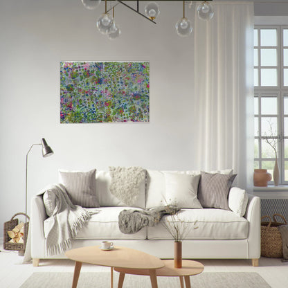 Fog In The Hollow - Sam Gilliam Brushed Aluminum Print - 70x100 cm / 28x40 inches | Sam Gilliam Aluminum Print | Sam Gilliam Prints