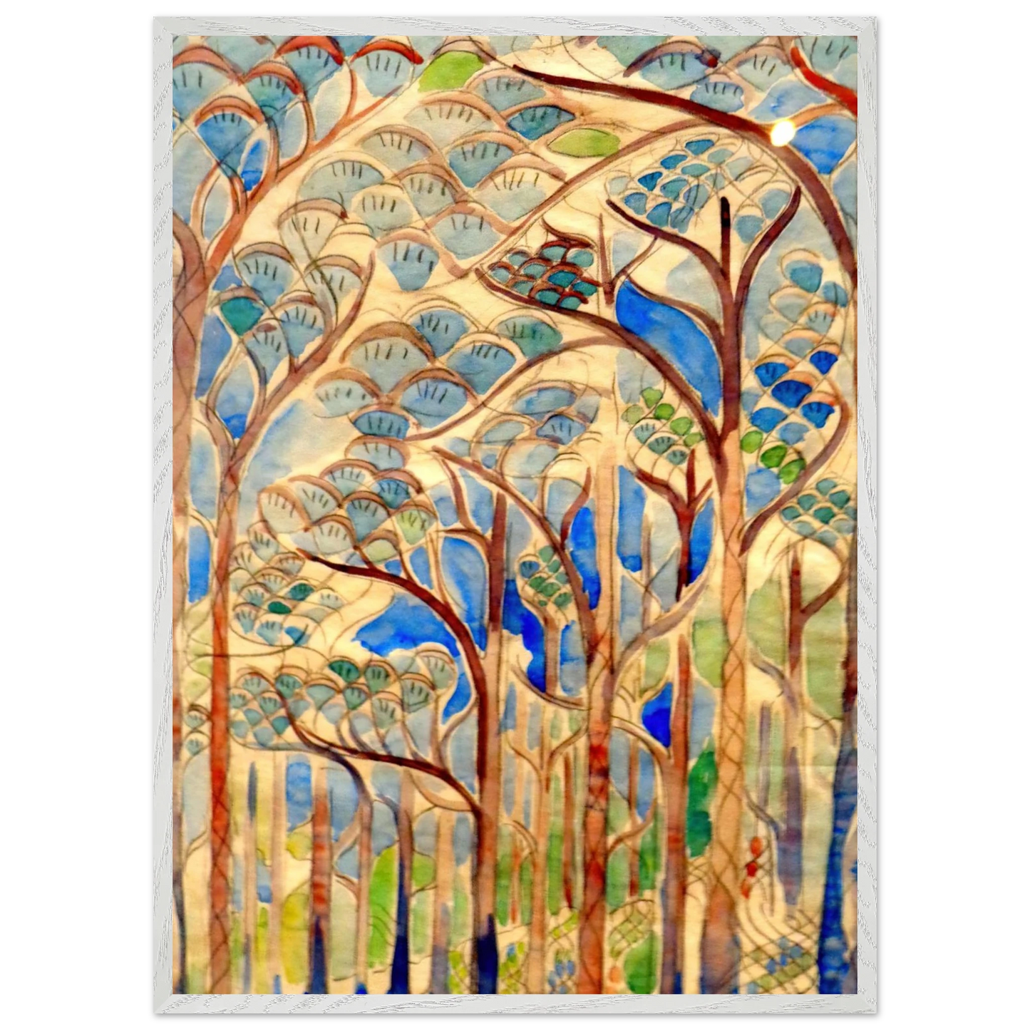 Walter Inglis Anderson - Walter Anderson Wall art - 30x45 cm / 12x18 inches - Premium Wooden Framed Poster With Fine Art Paper-canvas - Black frame