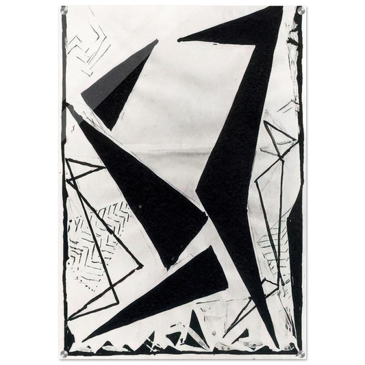 Study in black and white - Frantisek Kupka Acrylic Print - 70x100 cm / 28x40″ inches