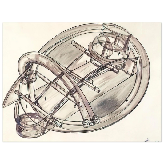 Bram van Velde - Untitled - 1972  75x100 cm / 30x40inches Fine Art Poster
