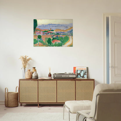 VUE DE COLLIOURE 1906 - Henri Matisse Brushed Aluminum Print - 70x100 cm / 28x40 inches | Henri Matisse Aluminum Print | Henri Matisse Prints