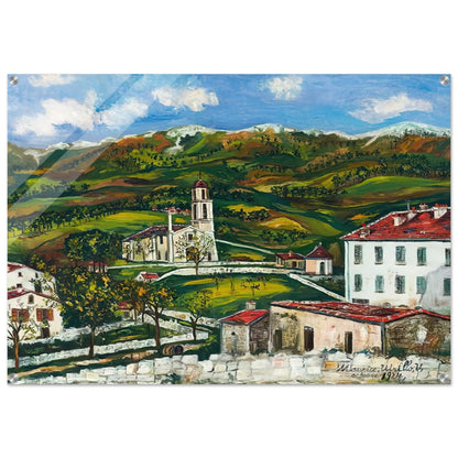 UNTITLED - Maurice Utrillo Acrylic Print - 70x100 cm / 28x40″ inches | Maurice Utrillo Wall Art | Maurice Utrillo Prints