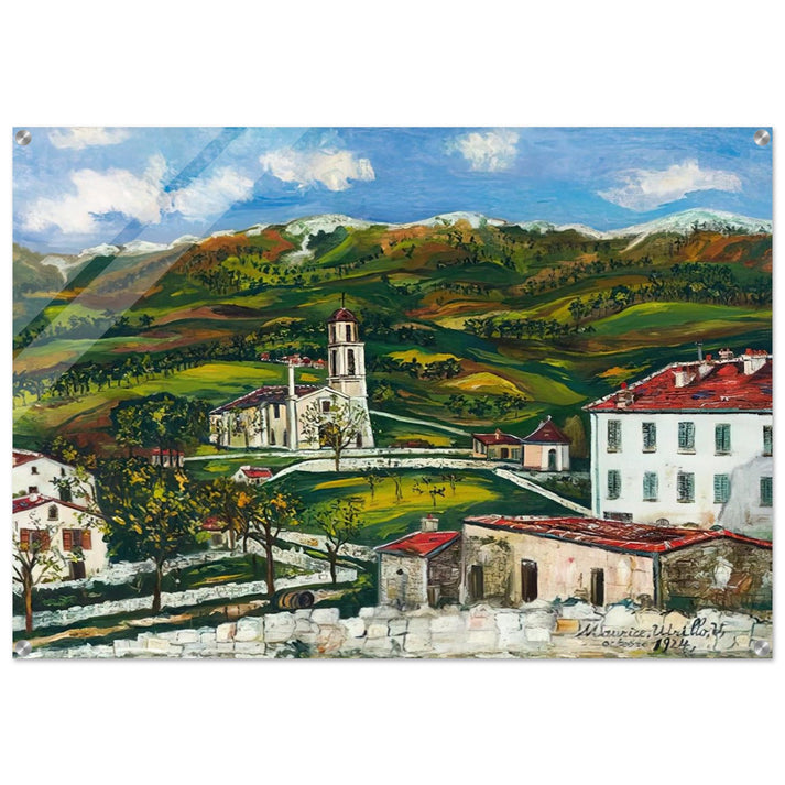 UNTITLED - Maurice Utrillo Acrylic Print - 70x100 cm / 28x40″ inches | Maurice Utrillo Wall Art | Maurice Utrillo Prints