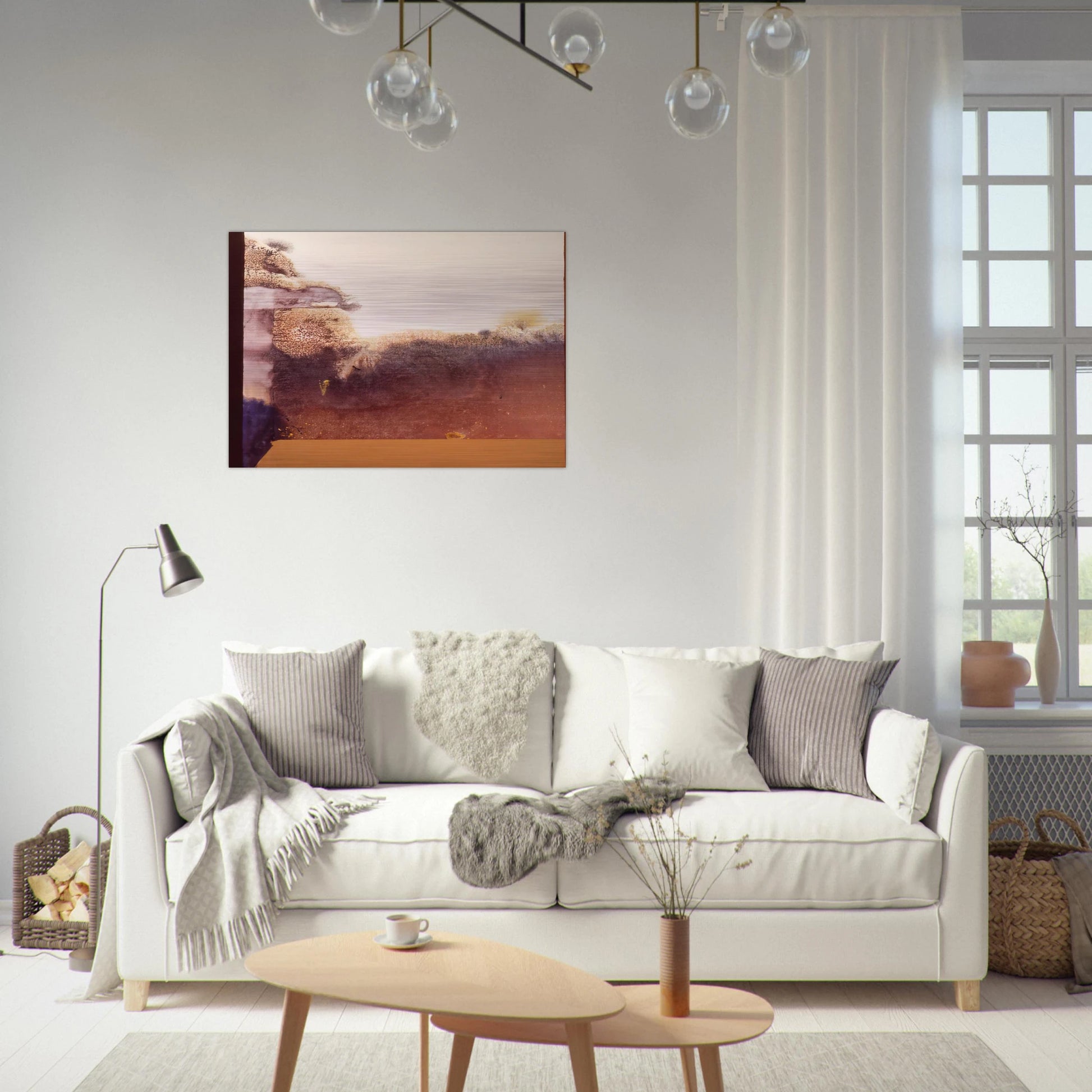 Lost In Rio De Janiero - Lyrical Abstraction - Ronnie Landfield Brushed Aluminum Print - 70x100 cm / 28x40 inches | Ronnie Landfield Aluminum Print | Ronnie Landfield Prints