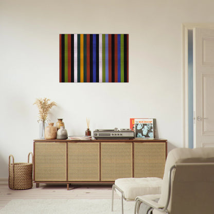 Hot Beat - 1964 - Gene Davis Brushed Aluminum Print - 70x100 cm / 28x40 inches | Gene Davis Aluminum Print | Gene Davis Prints
