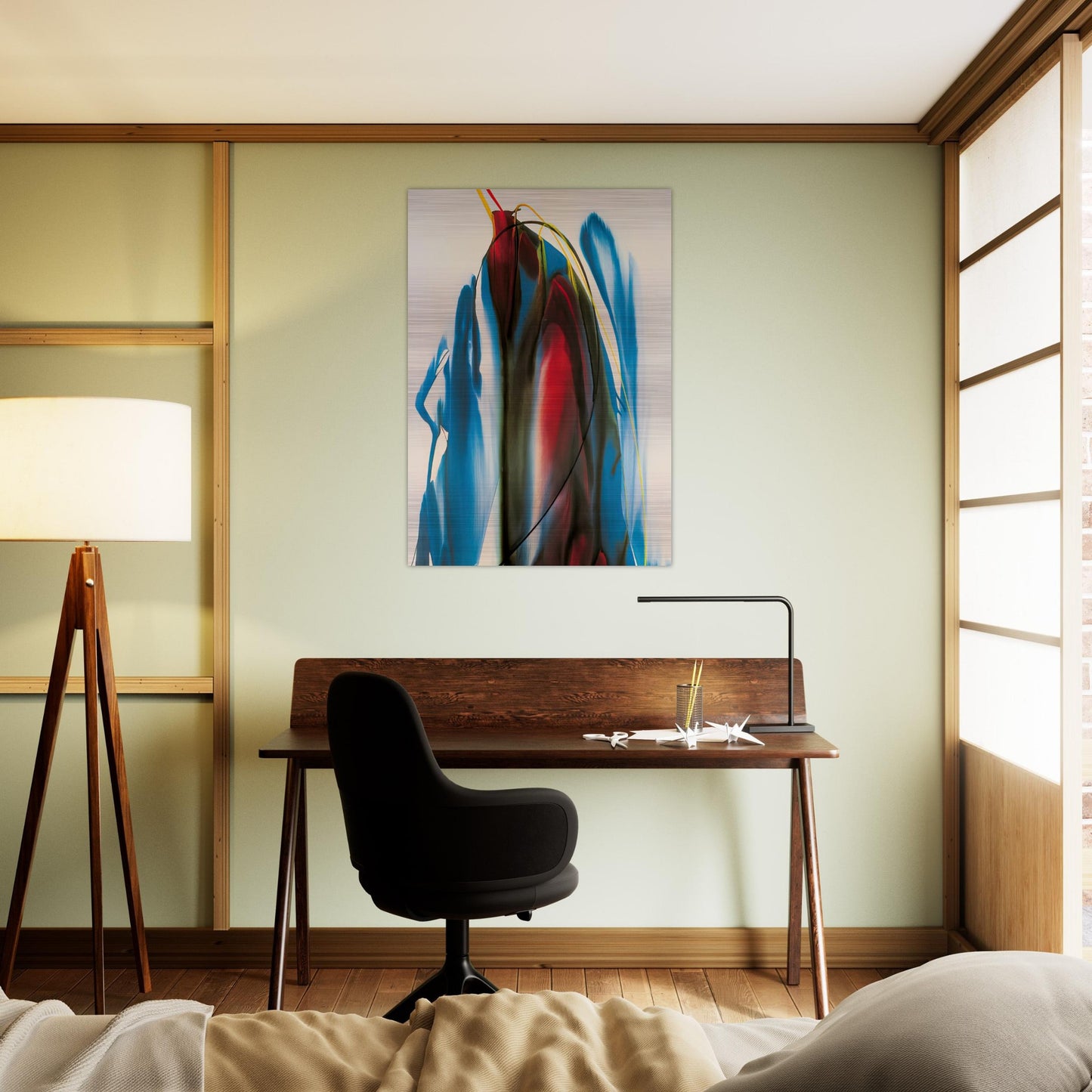 Phenomena Waiting Gables - Paul Jenkins Brushed Aluminum Print - 70x100 cm / 28x40 inches | Paul Jenkins Aluminum Print | Paul Jenkins Prints
