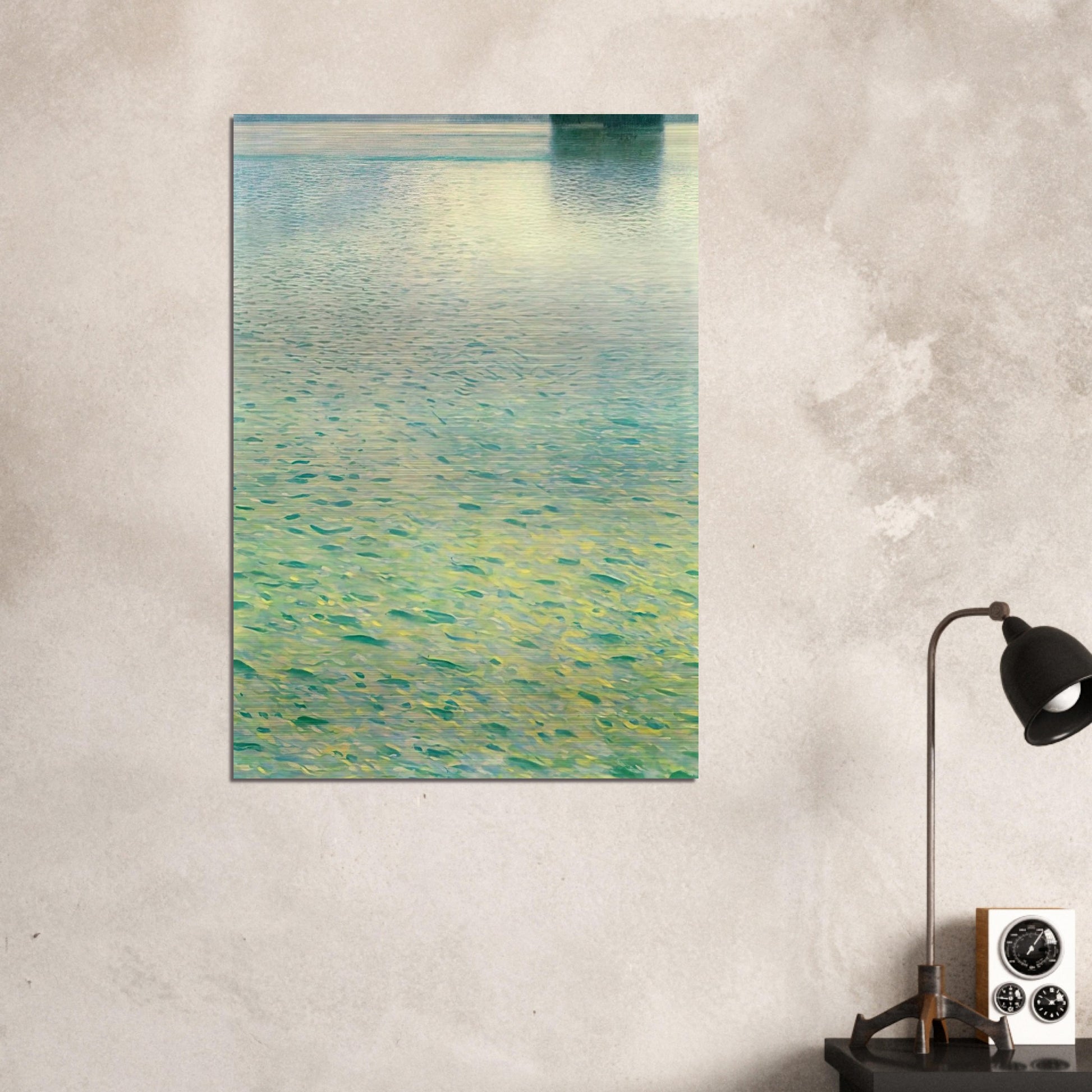 ISLAND IN THE ATTERSEE - Gustav Klimt Brushed Aluminum Print - 70x100 cm / 28x40 inches | Gustav Klimt Aluminum Print | Gustav Klimt Prints