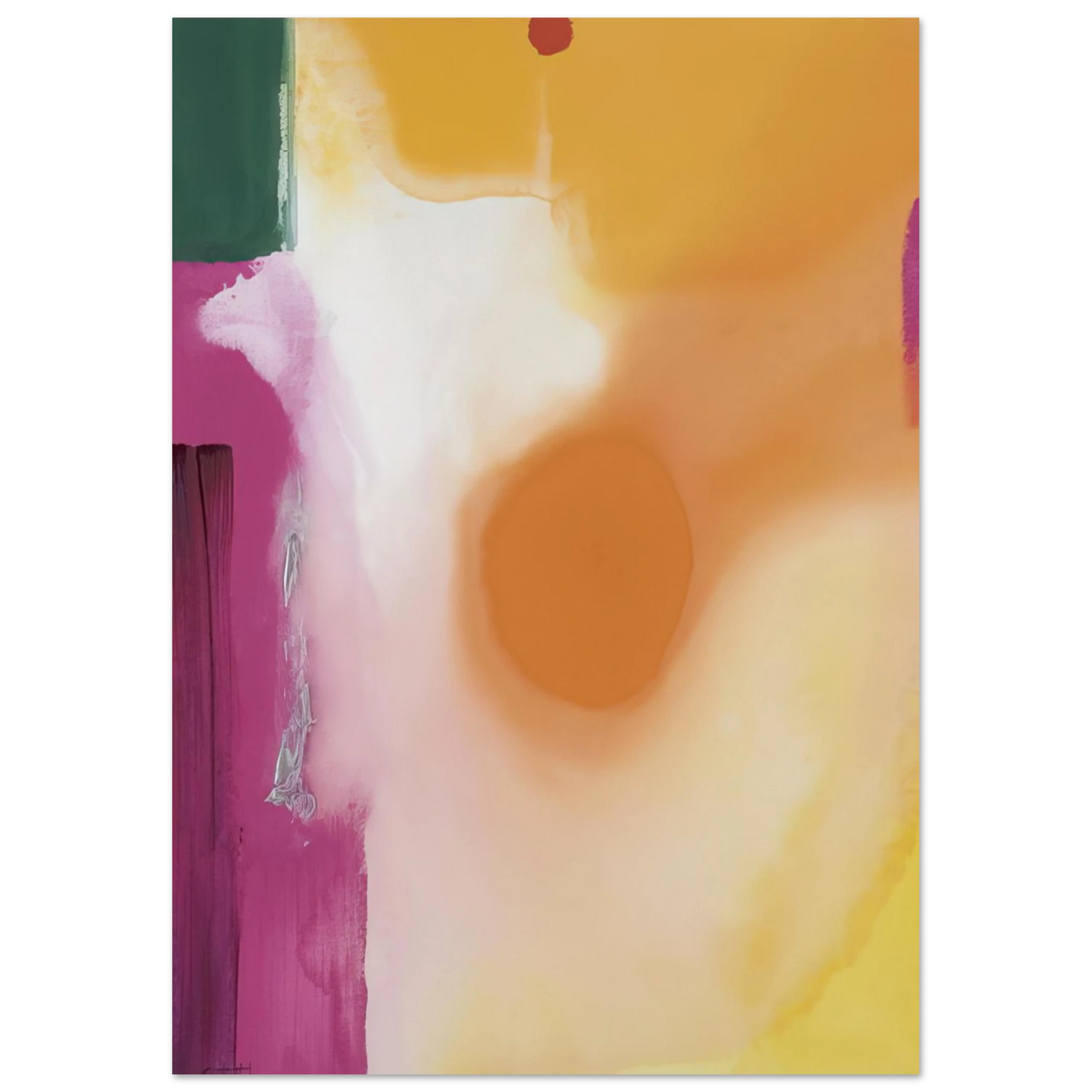 Helen Frankenthaler - Bullseye - 1989 Wall art - 75x100 cm / 30x40 inches - Fine Art Poster-canvas - -