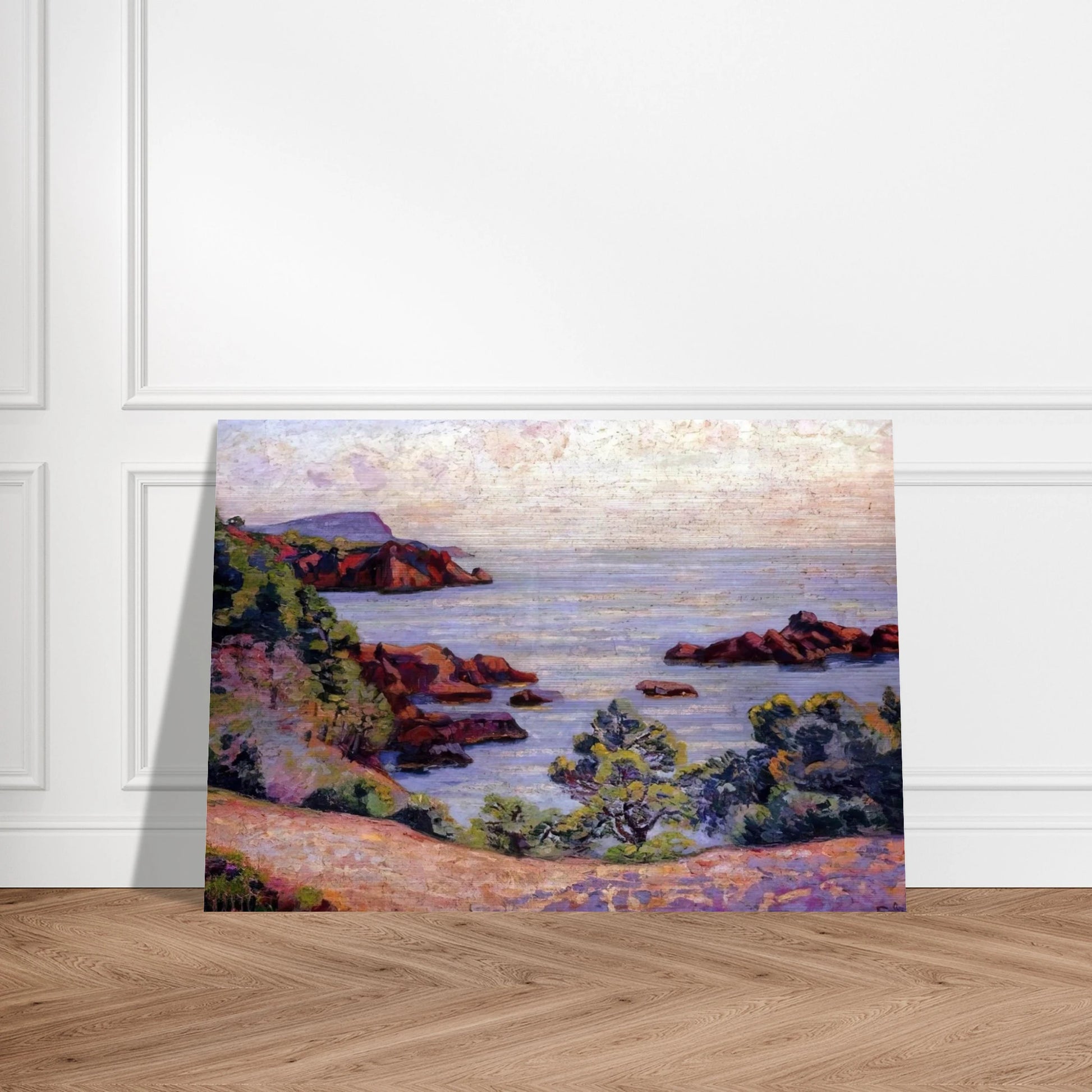 Paysage du Midi - 1905 - Armand Guillaumin Brushed Aluminum Print - 70x100 cm / 28x40 inches | Armand Guillaumin Aluminum Print | Armand Guillaumin Prints