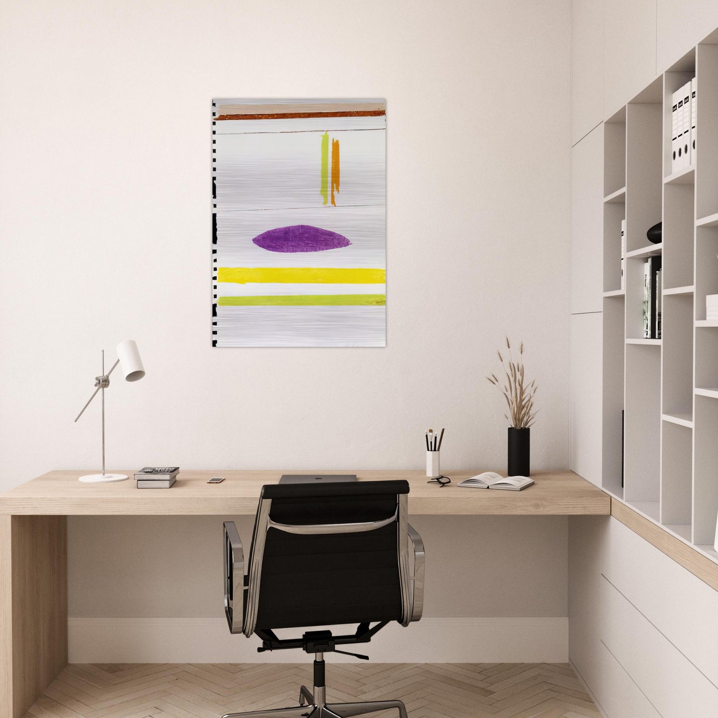 Untitles - 1964 - Ronnie Landfield Brushed Aluminum Print - 70x100 cm / 28x40 inches | Ronnie Landfield Aluminum Print | Ronnie Landfield Prints