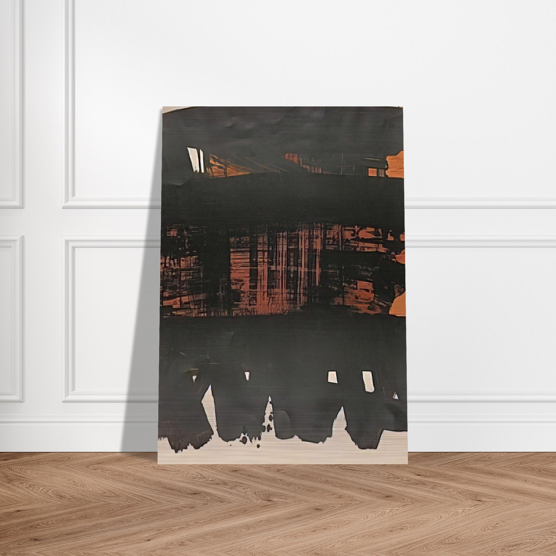 Lithographie No. 22 - 1969 - Pierre Soulages Brushed Aluminum Print - 70x100 cm / 28x40 inches | Pierre Soulages Aluminum Print | Pierre Soulages Prints