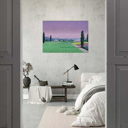 Farmlands - Hiroshi Nagai Brushed Aluminum Print - 70x100 cm / 28x40 inches | Hiroshi Nagai Aluminum Print | Hiroshi Nagai Prints