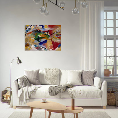 PAINTING WITH GREEN CENTER 1913 - Wassily Kandinsky Brushed Aluminum Print - 70x100 cm / 28x40 inches | Wassily Kandinsky Aluminum Print | Wassily Kandinsky Prints