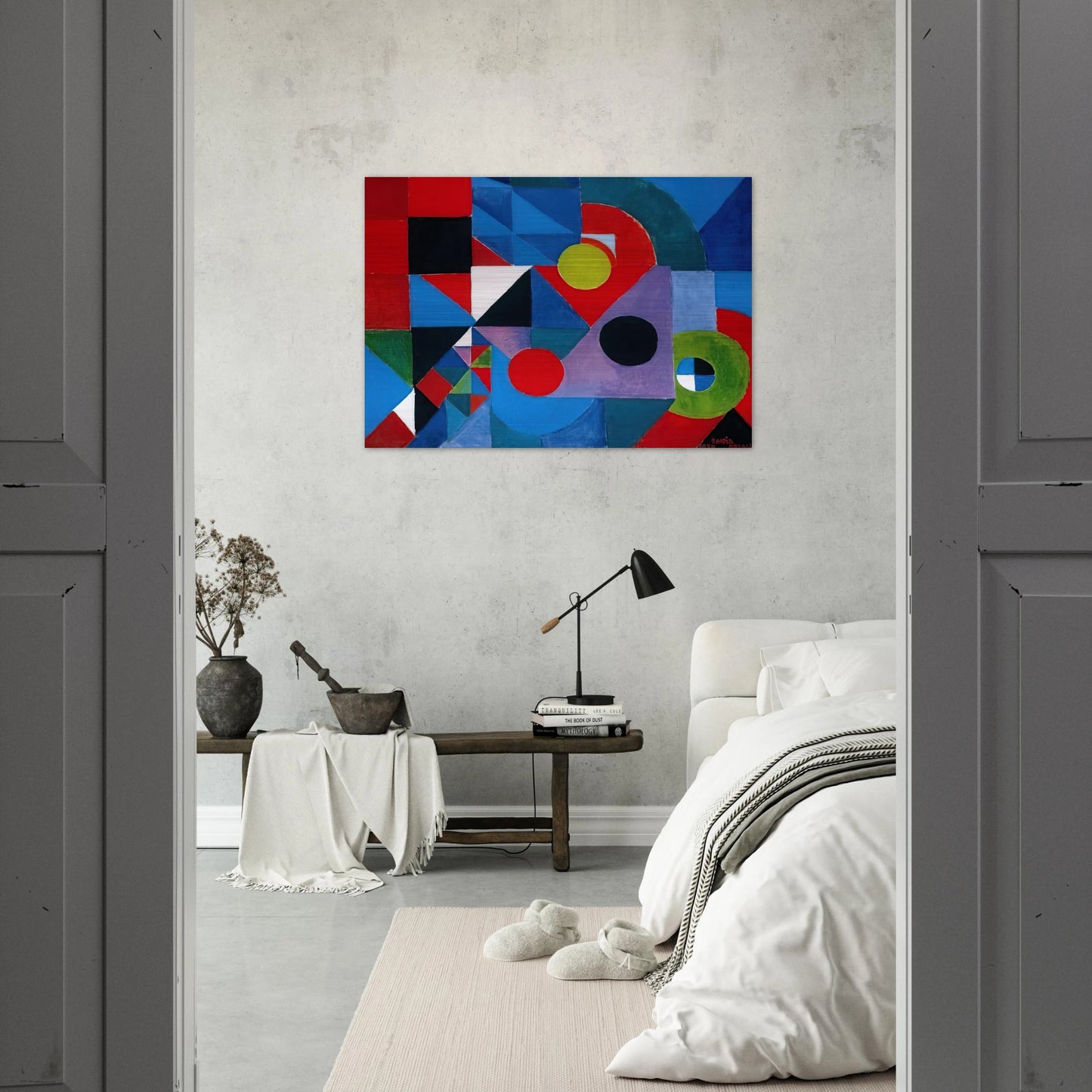 RHYTHM COLOUR - Sonia Delaunay Brushed Aluminum Print - 70x100 cm / 28x40 inches | Sonia Delaunay Aluminum Print | Sonia Delaunay Prints