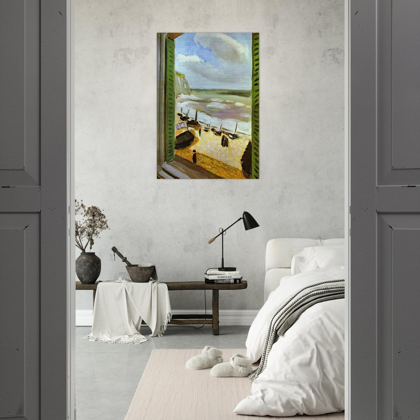 OPEN WINDOW AT COLLIOURE 1905 - Henri Matisse Brushed Aluminum Print - 70x100 cm / 28x40 inches | Henri Matisse Aluminum Print | Henri Matisse Prints