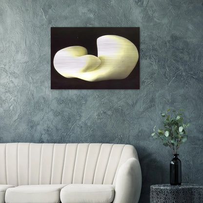 Human Concretion - Jean Arp Brushed Aluminum Print - 70x100 cm / 28x40 inches | Jean Arp Aluminum Print | Jean Arp Prints