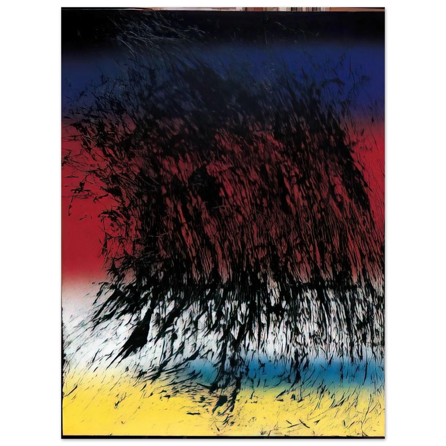 Hans Hartung - Untitled - 1982  75x100 cm / 30x40inches Fine Art Poster