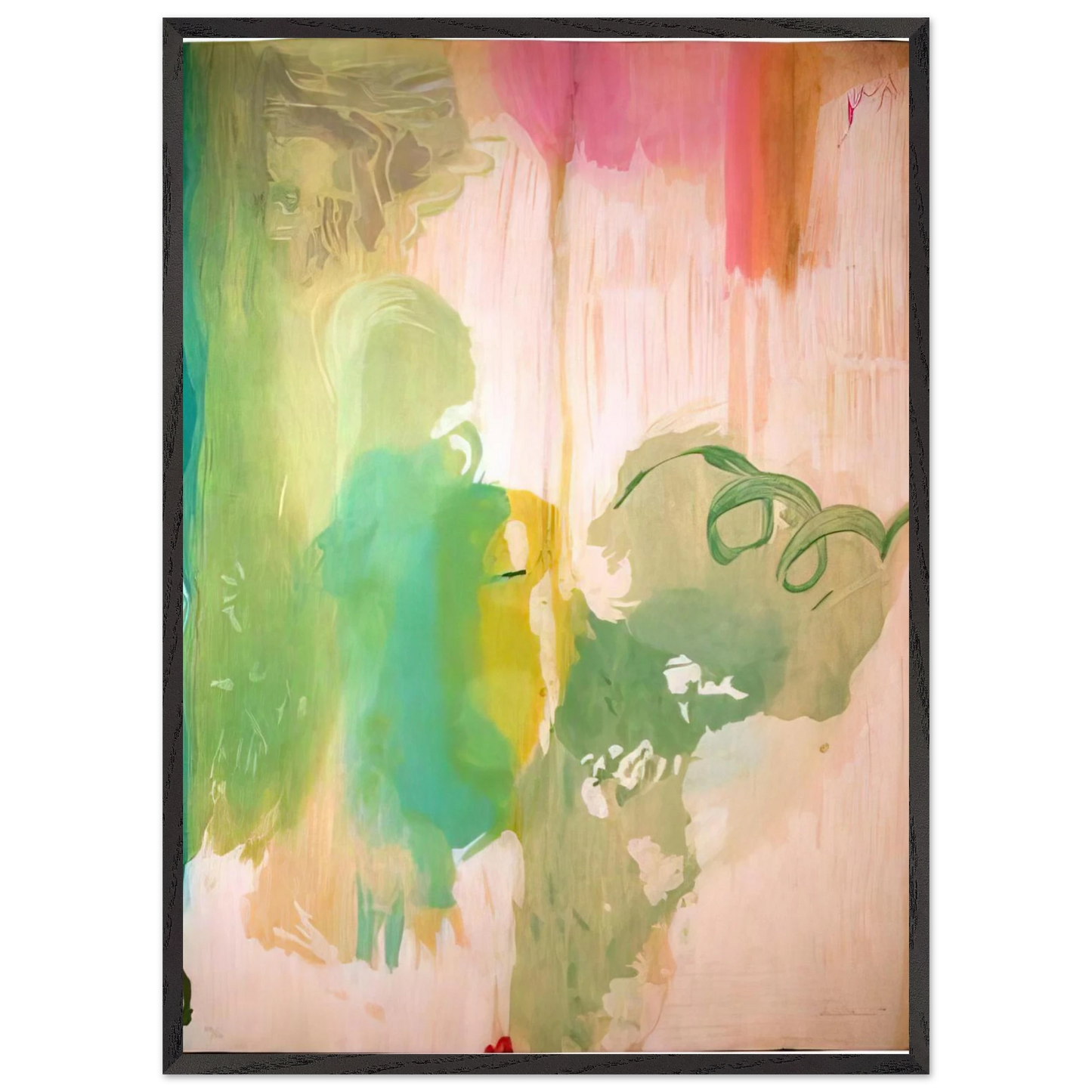 Helen Frankenthaler - Snow Pines - 2004 Wall art - 30x40 cm / 12x16 inches - Premium Wooden Framed Poster With Fine Art Paper-canvas - White frame
