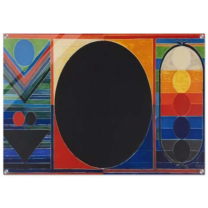 Composition Geometrique - 2007 - S. H. Raza Acrylic Print - 70x100 cm / 28x40″ inches