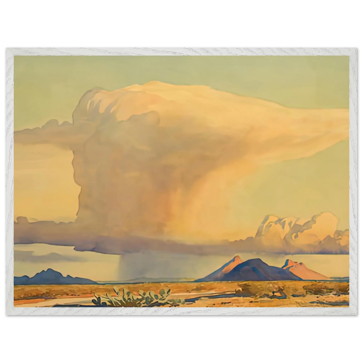 Maynard Dixon - DROUGHT AND DOWNPOUR 1944 Wall art - 28x43  cm / XL (11x17 Inches) - Fine Art Poster - -