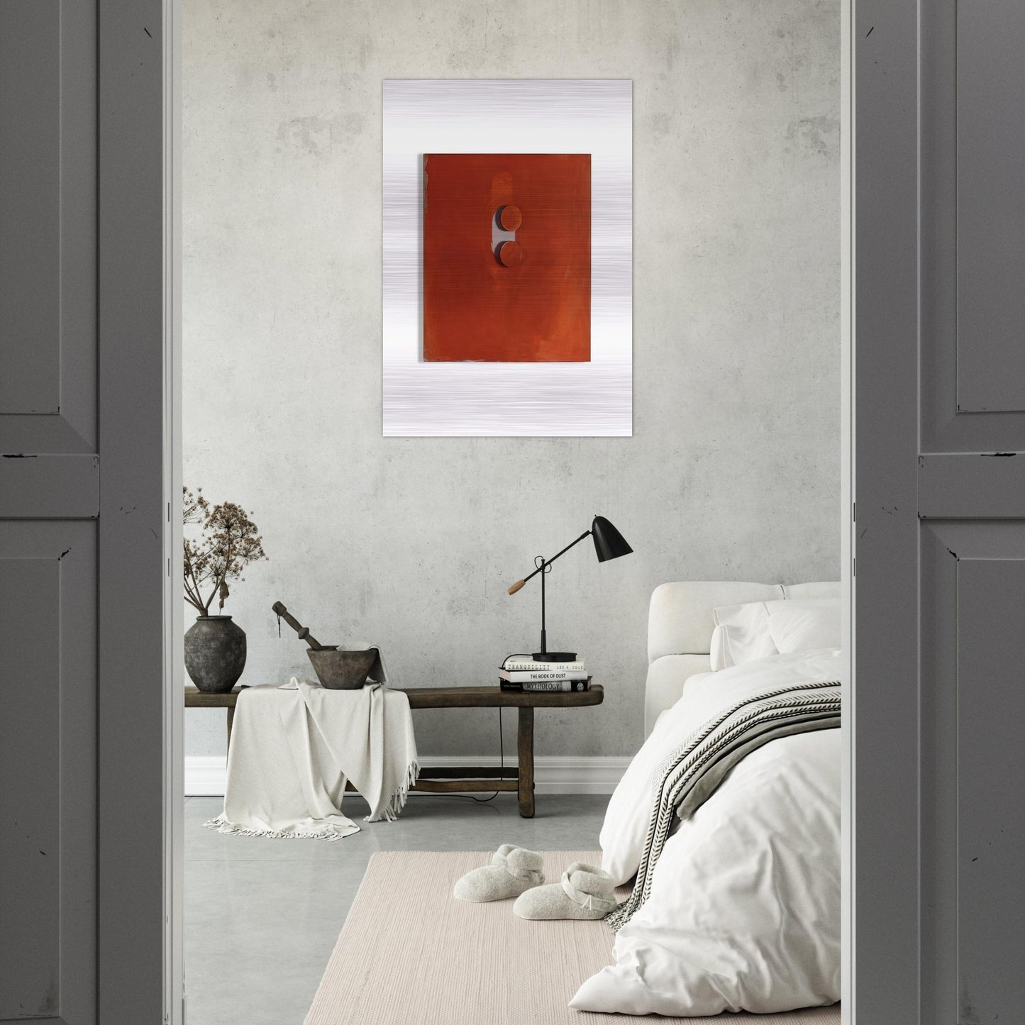 TABLETTENBILD 1966 - BLINKY PALERMO Brushed Aluminum Print - 70x100 cm / 28x40 inches | BLINKY PALERMO Aluminum Print | BLINKY PALERMO Prints