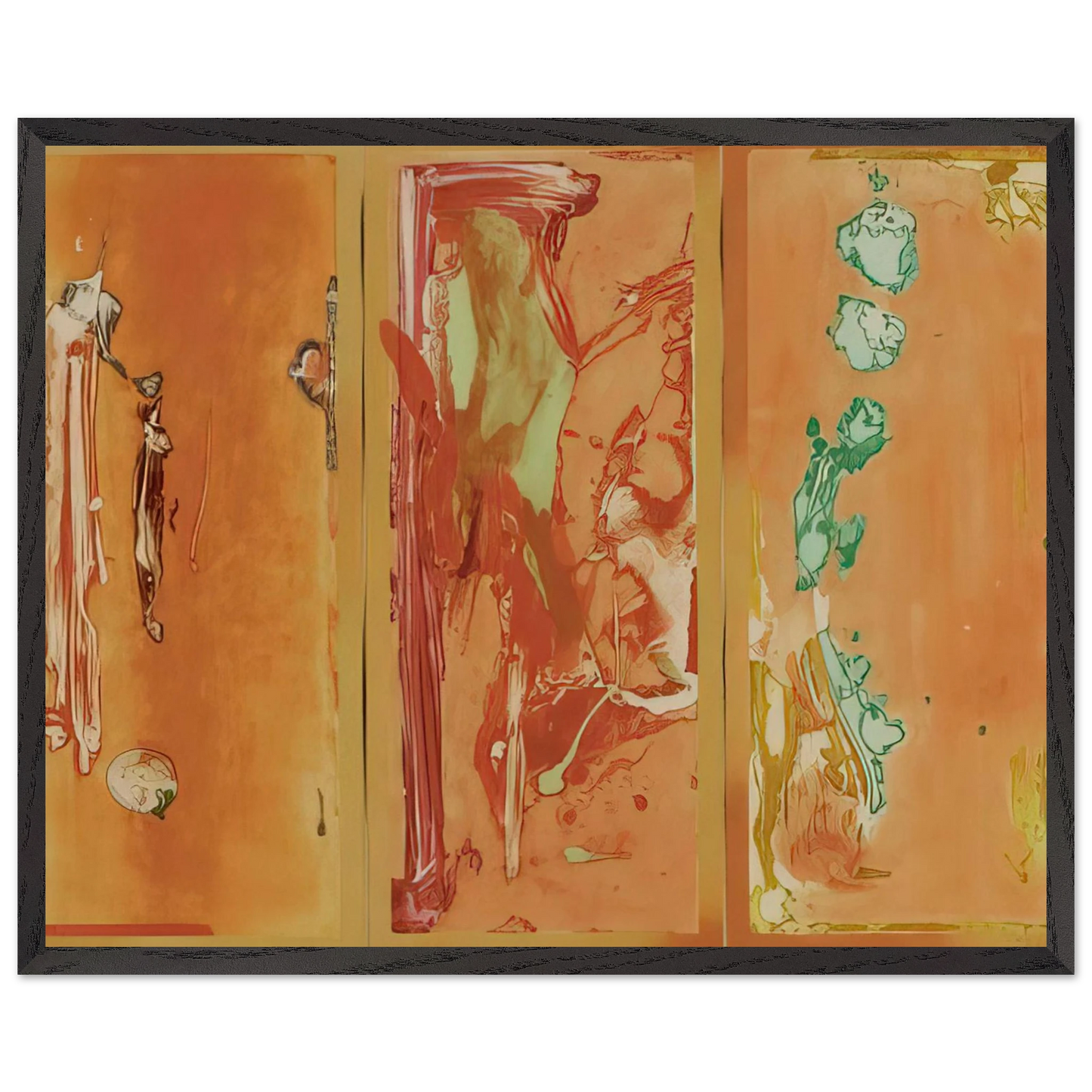 Helen Frankenthaler - Gateway - 1988 Wall art - A3 (29.7 x 42  cm) - Premium Wooden Framed Poster With Fine Art Paper-canvas - Wood frame