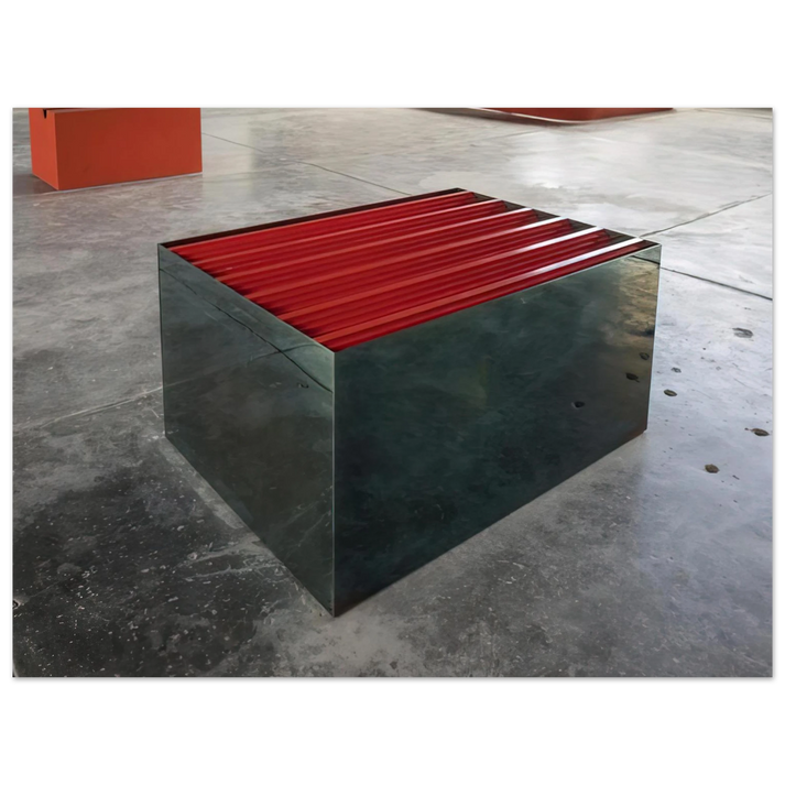 Donald Judd - Untitled The Block - 1965  75x100 cm / 30x40inches Fine Art Poster