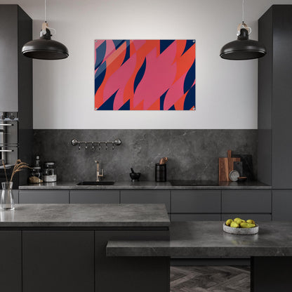 RED WITH RED 1 2007 - Bridget Riley Acrylic Print - 70x100 cm / 28x40″ inches | Bridget Riley Wall Art | Bridget Riley Prints