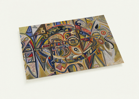 Desert By Richard Pousette-Dart Pack of 10 Post Cards | Richard Pousette-Dart Post Cards | A6 (10.5 x 14.8 cm) - 4.1 x 5.8 inches