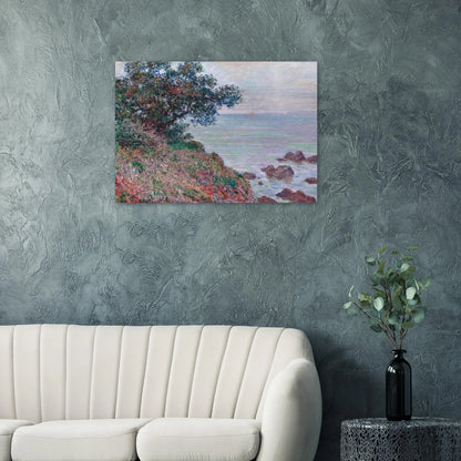 Mediteranian Coast, Grey Day - claude monet Brushed Aluminum Print - 70x100 cm / 28x40 inches | claude monet Aluminum Print | claude monet Prints
