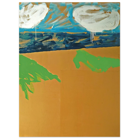 Mario Schifano - Paesaggio anemico - 1973  75x100 cm / 30x40inches Fine Art Poster