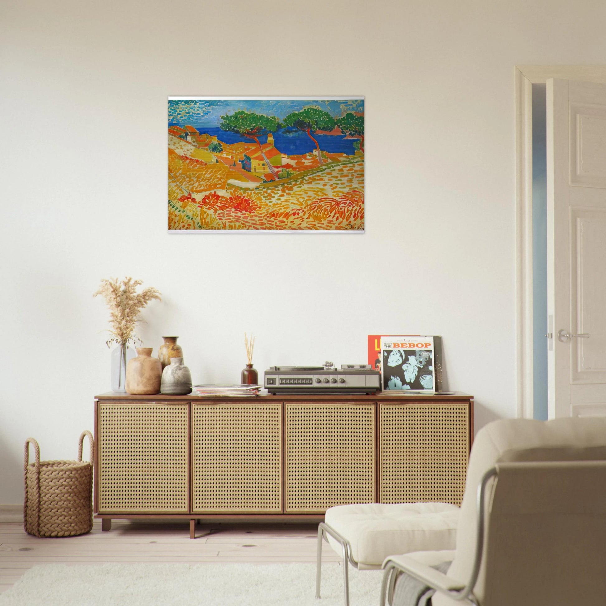 VIEW OF COLLIOURE 1905 - Andre Derain Brushed Aluminum Print - 70x100 cm / 28x40 inches | Andre Derain Aluminum Print | Andre Derain Prints